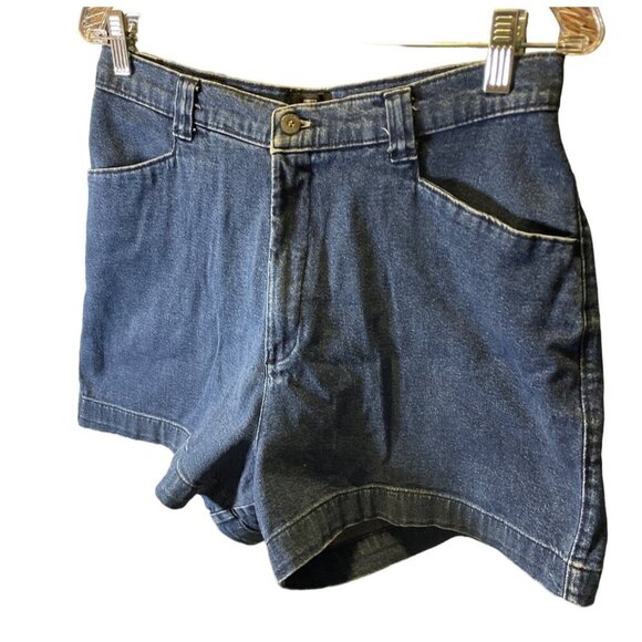 Lee Casual High Rise Denim Flat Front Mom Shorts Sz 14 - Picture 3 of 6